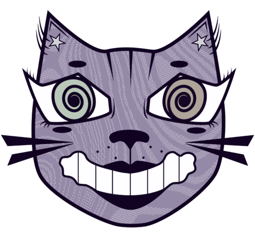 Curiosity Kissed Cat Logo
